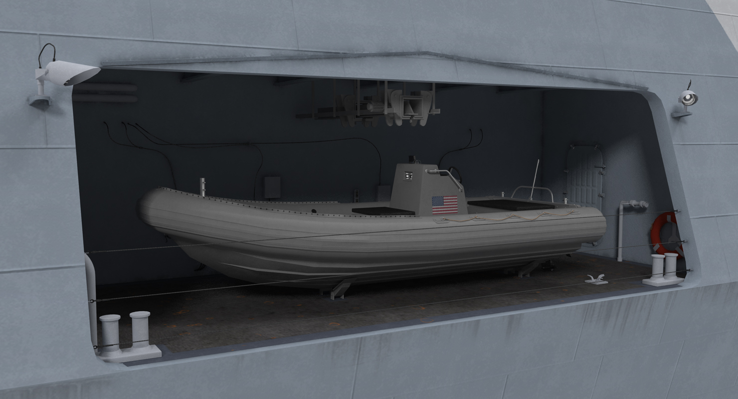 3D LCS 1 USS Freedom Littoral Combat Lead Ship model