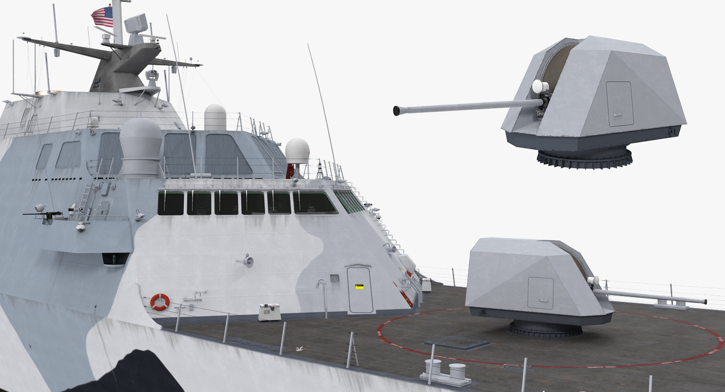 3D LCS 1 USS Freedom Littoral Combat Lead Ship model
