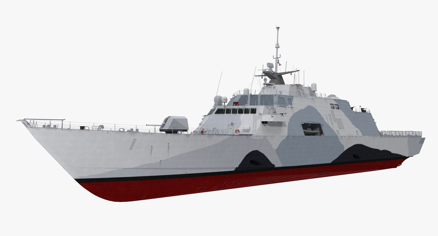 3D LCS 1 USS Freedom Littoral Combat Lead Ship model