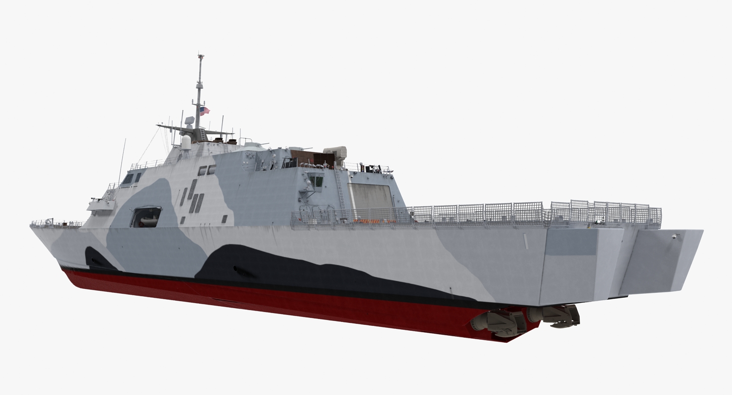 3D LCS 1 USS Freedom Littoral Combat Lead Ship model