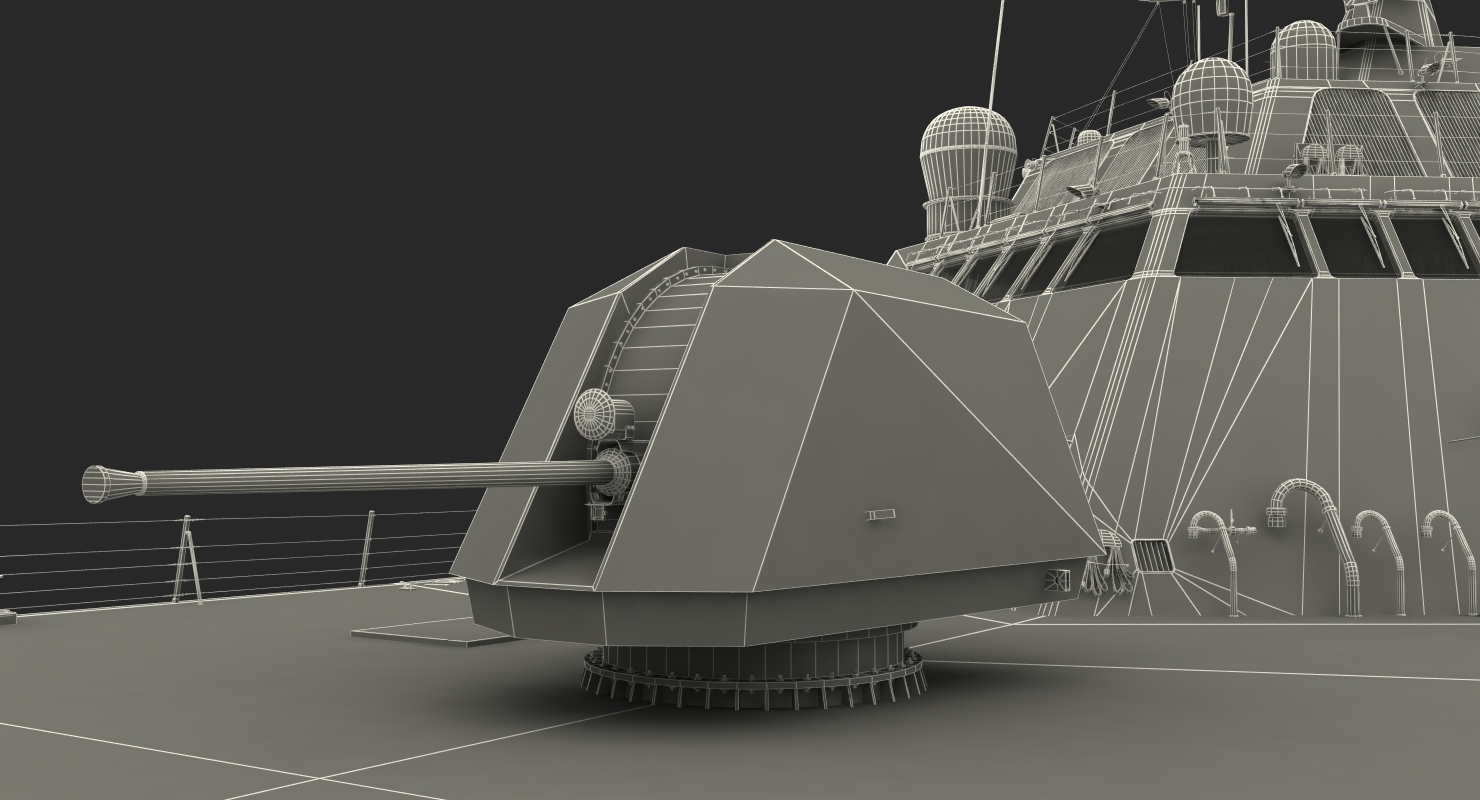 3D LCS 1 USS Freedom Littoral Combat Lead Ship model