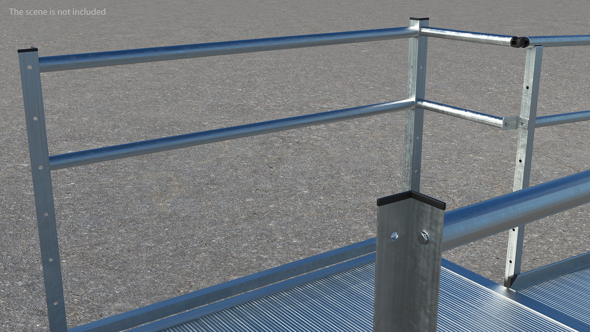 3D Aluminum Modular Wheelchair Ramp Set