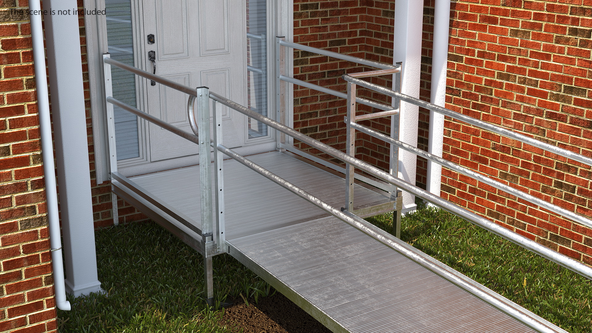 3D Aluminum Modular Wheelchair Ramp Set
