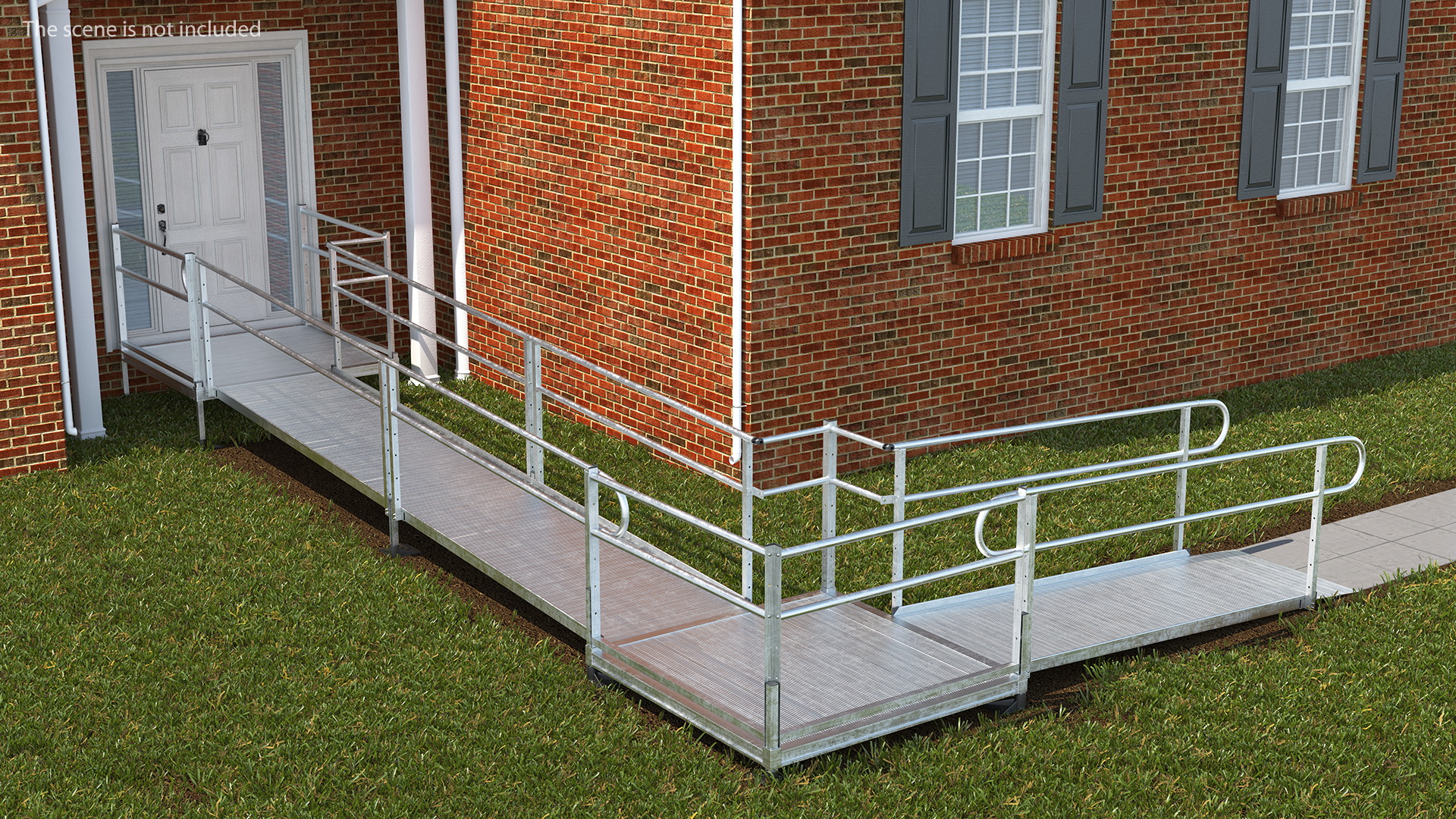 3D Aluminum Modular Wheelchair Ramp Set