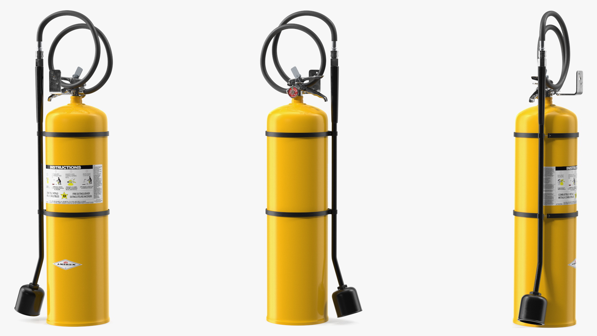 Amerex 12Kg Class D Copper Fire Extinguisher 3D model