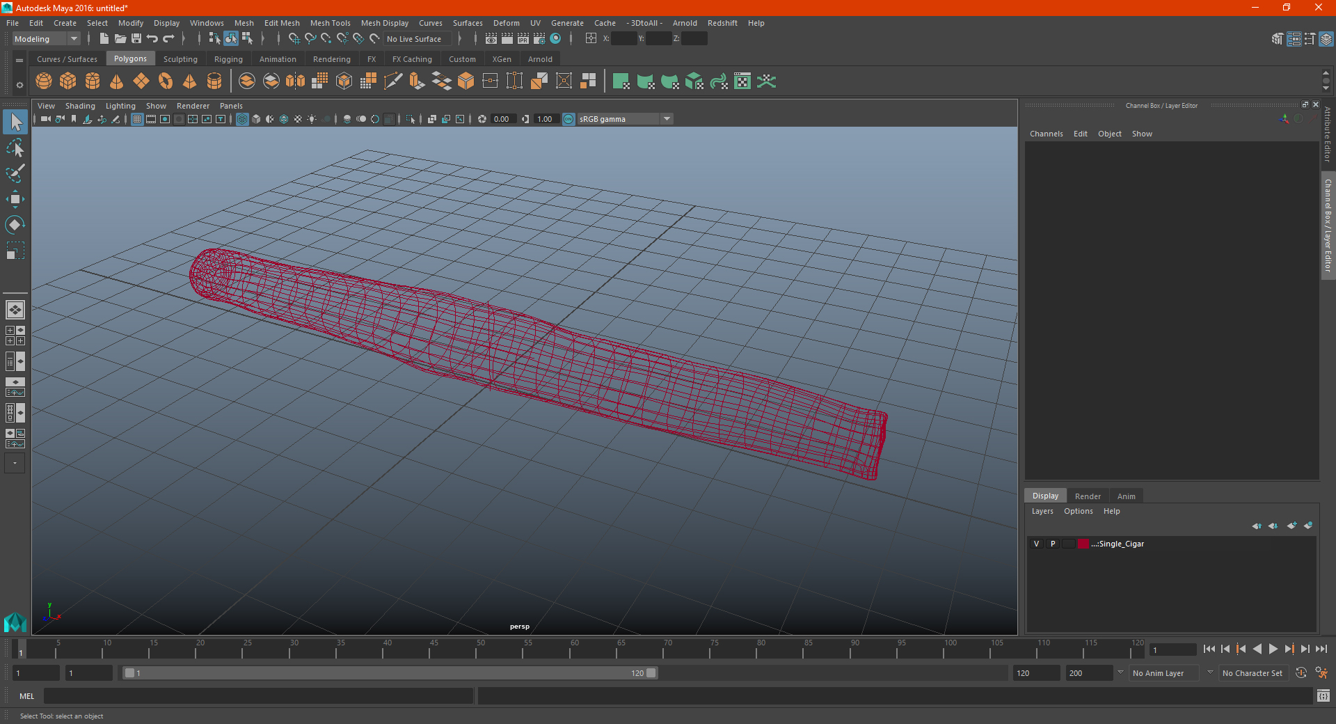 Single Cigar 3D