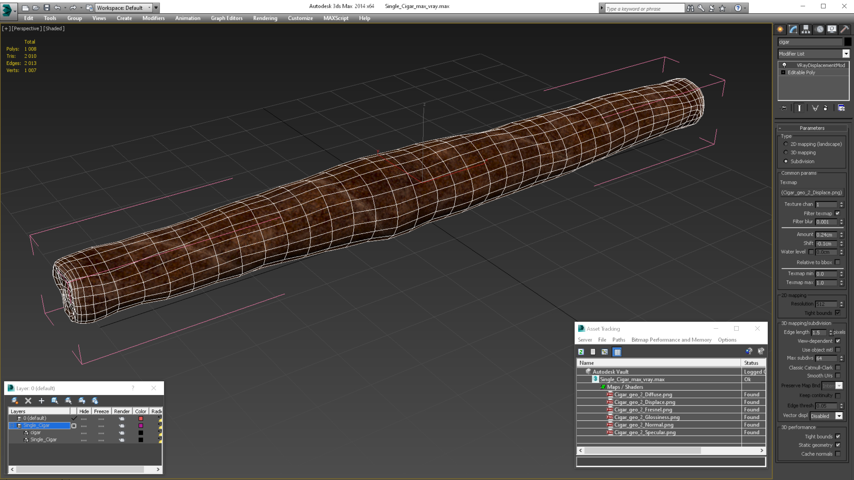 Single Cigar 3D