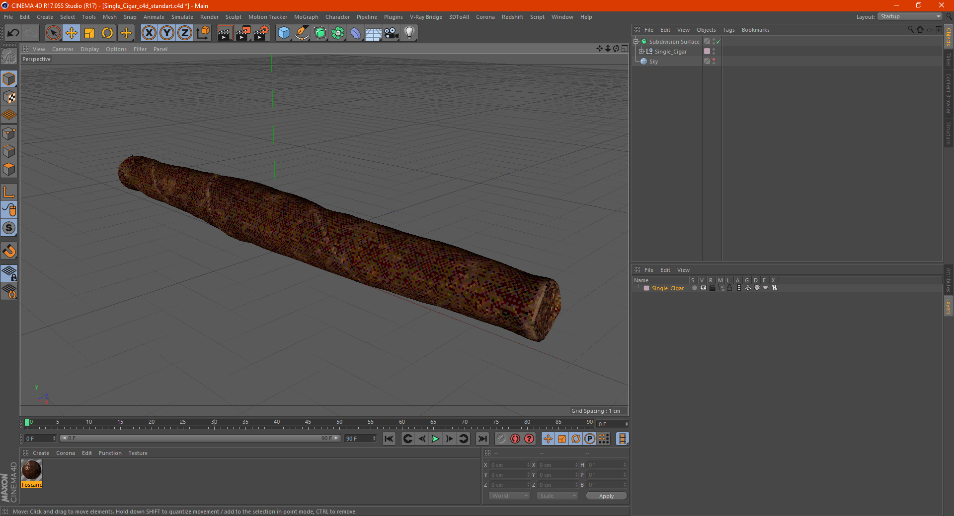 Single Cigar 3D