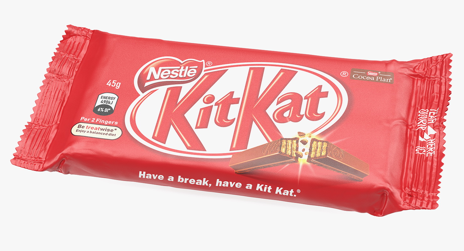 3D model KitKat Chocolate Bar