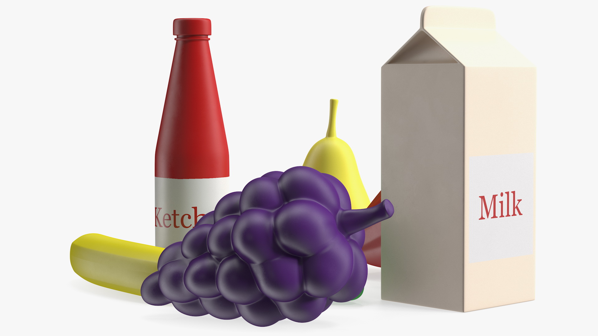 3D Children Toy Food Set