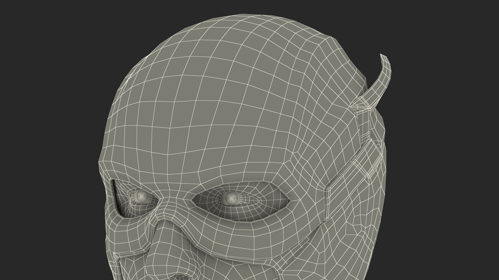 3D model DC Flash Head Rigged