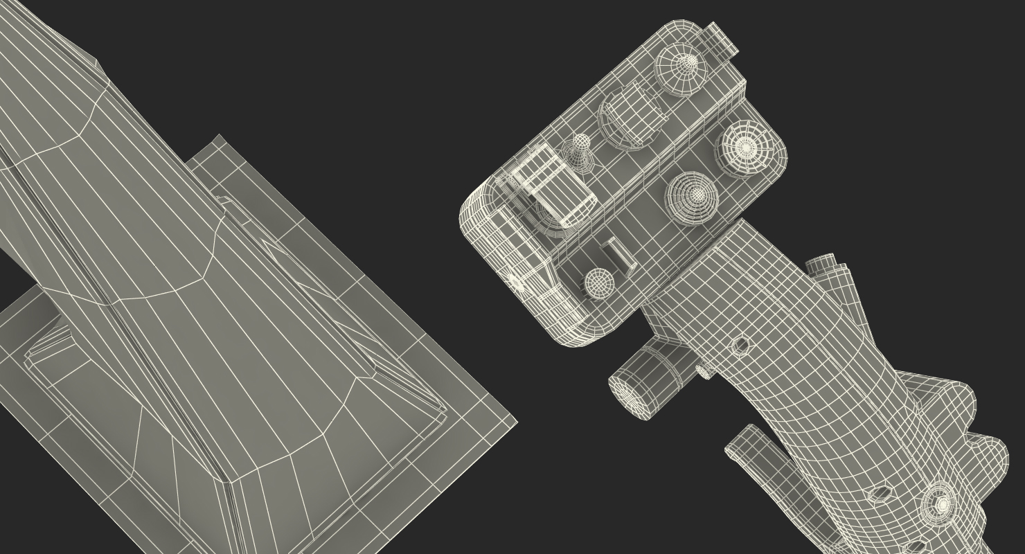 Helicopter Control Stick 3D model