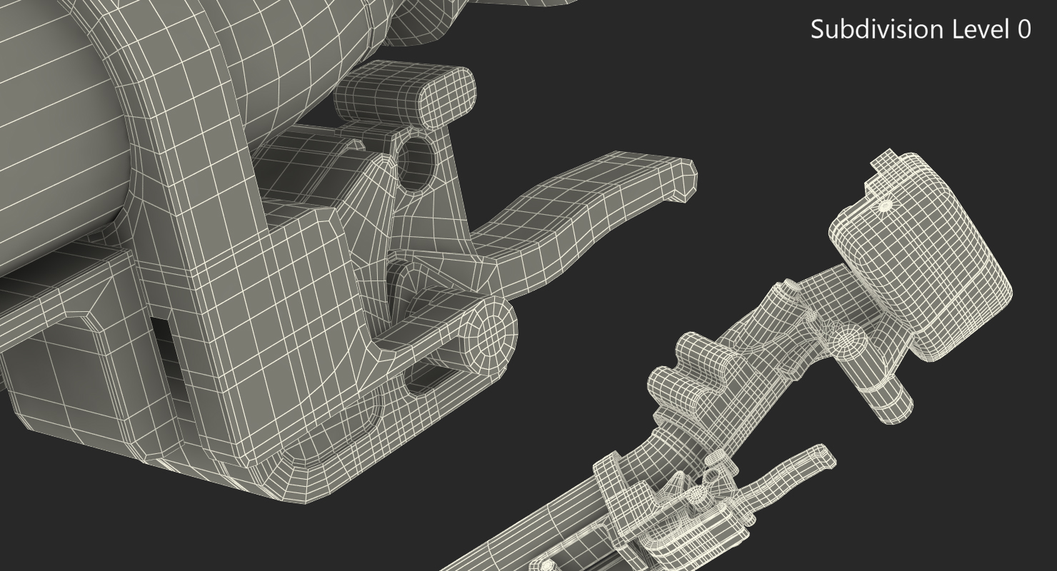 Helicopter Control Stick 3D model