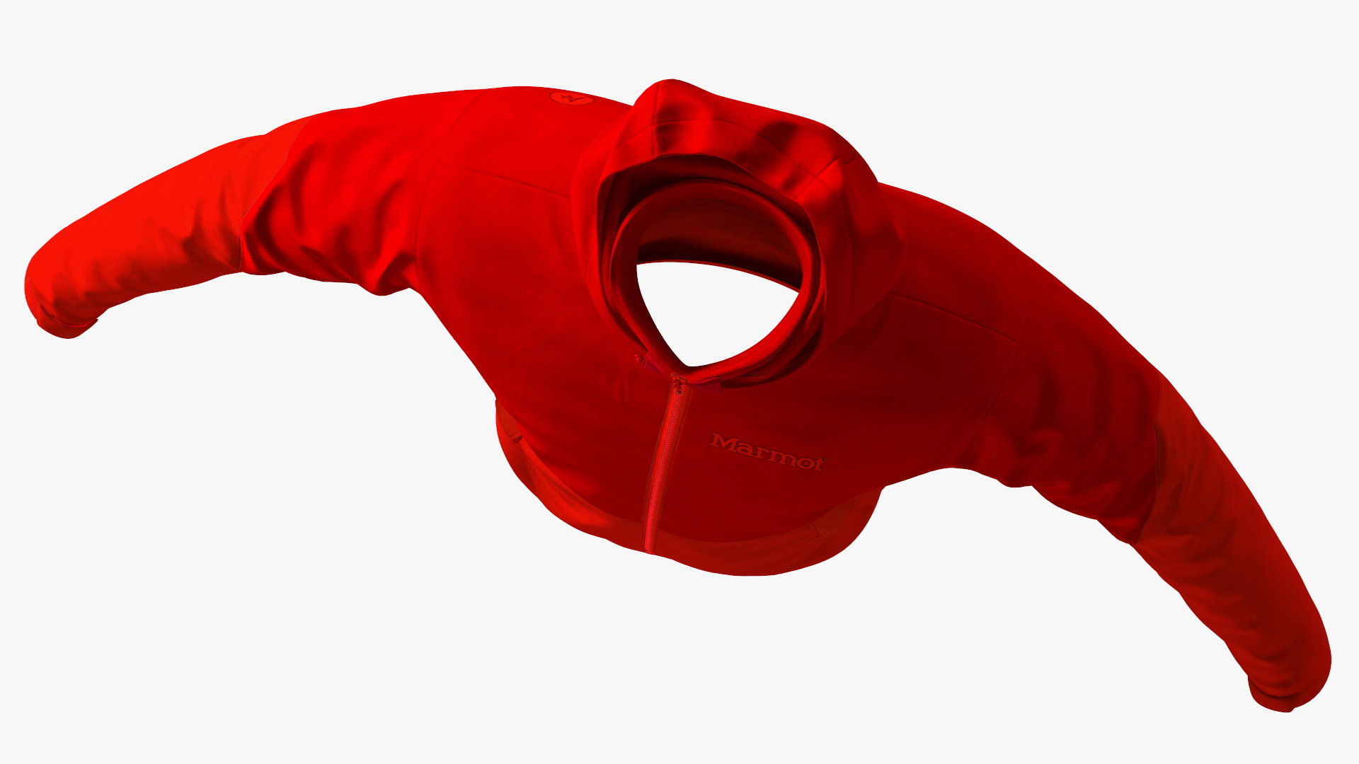 3D Winter Sport Jacket Red model