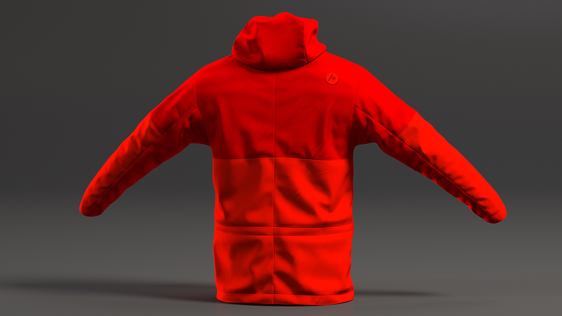 3D Winter Sport Jacket Red model