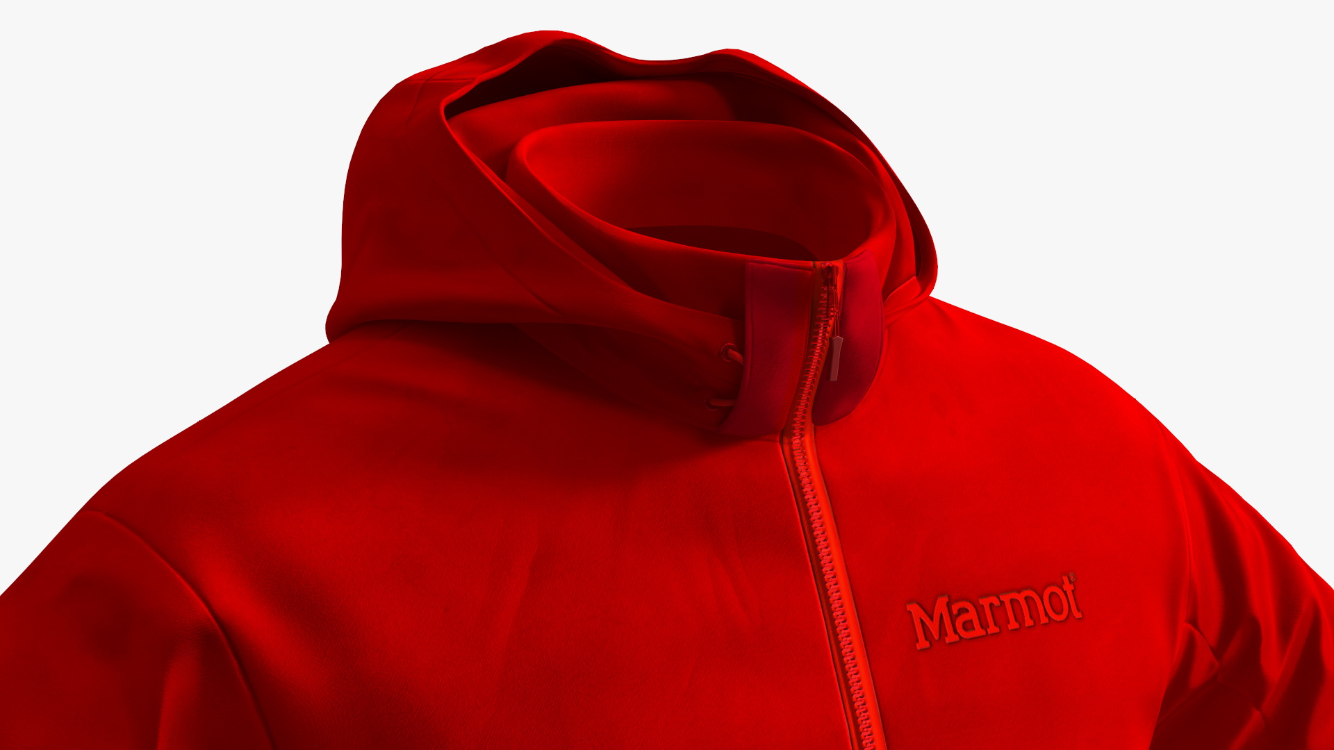 3D Winter Sport Jacket Red model