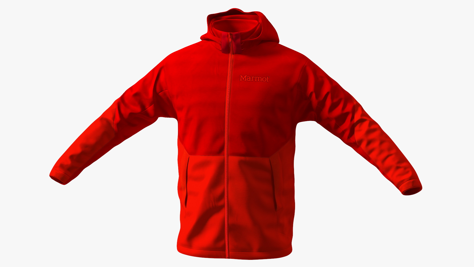 3D Winter Sport Jacket Red model