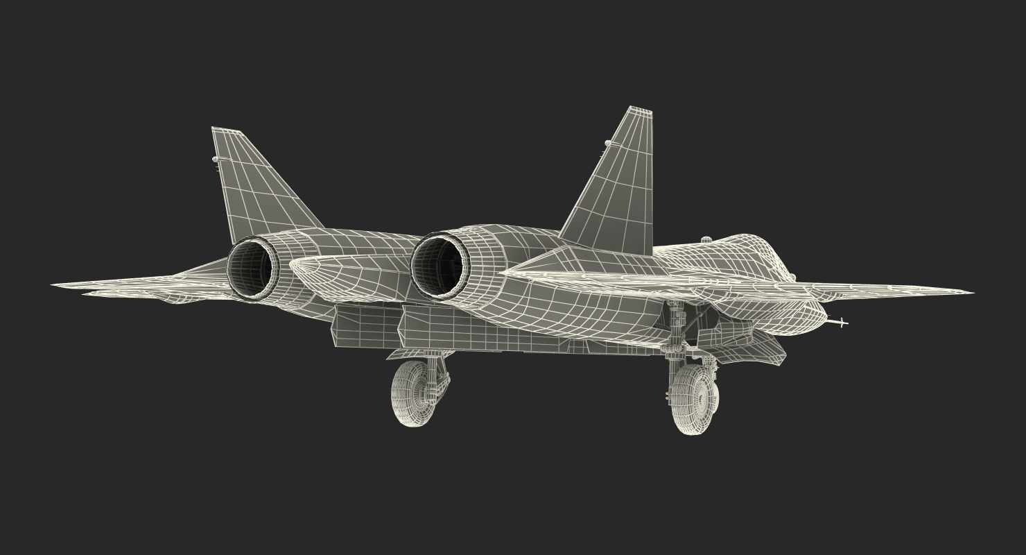 3D Sukhoi T 50 PAK FA model