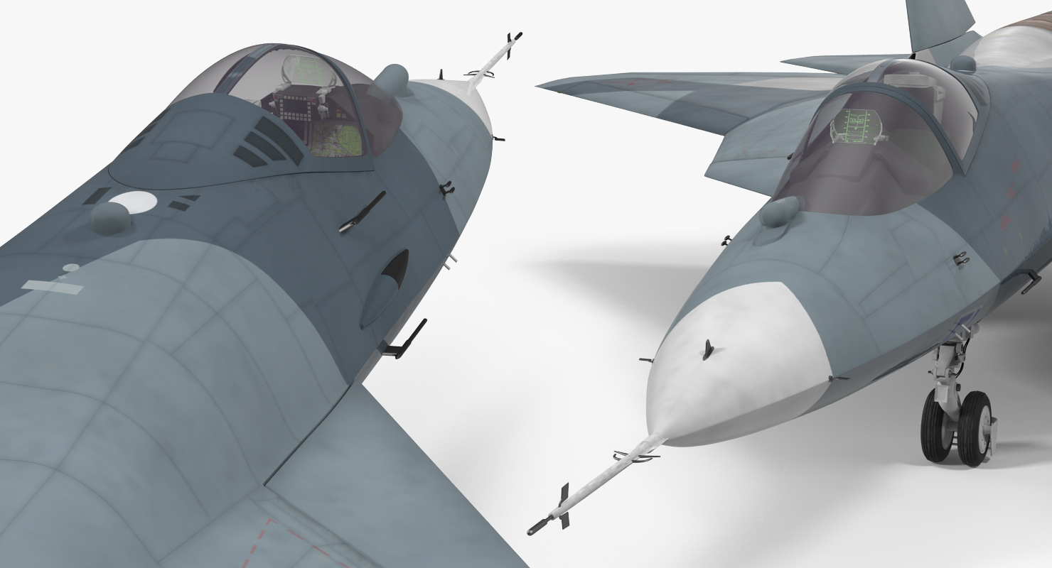 3D Sukhoi T 50 PAK FA model