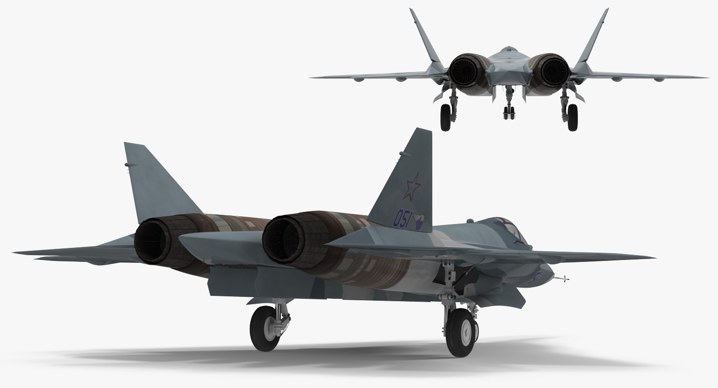 3D Sukhoi T 50 PAK FA model