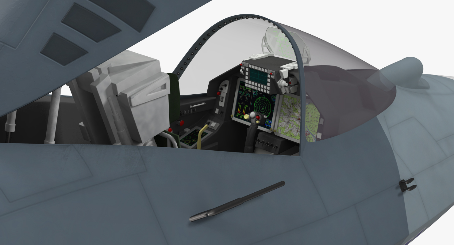 3D Sukhoi T 50 PAK FA model