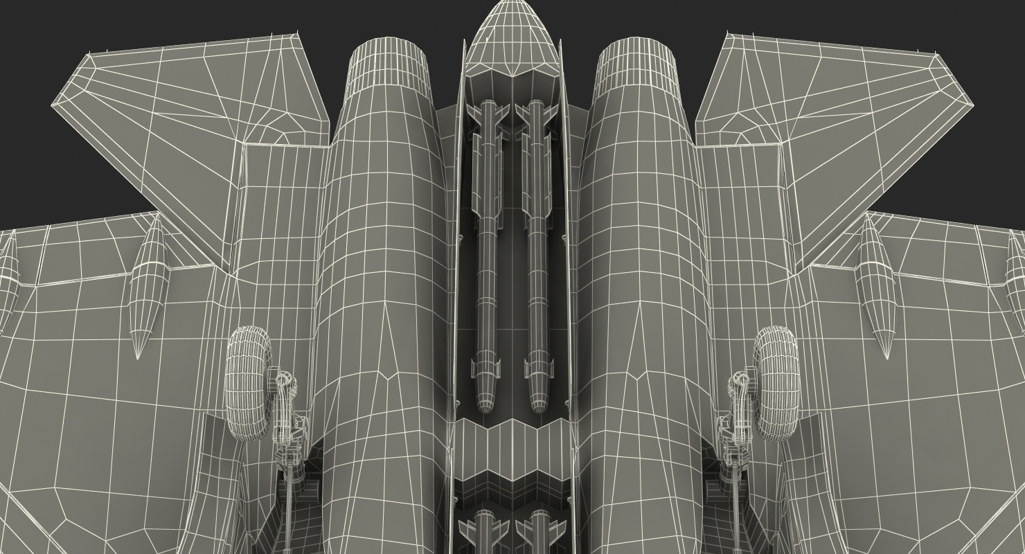 3D Sukhoi T 50 PAK FA model