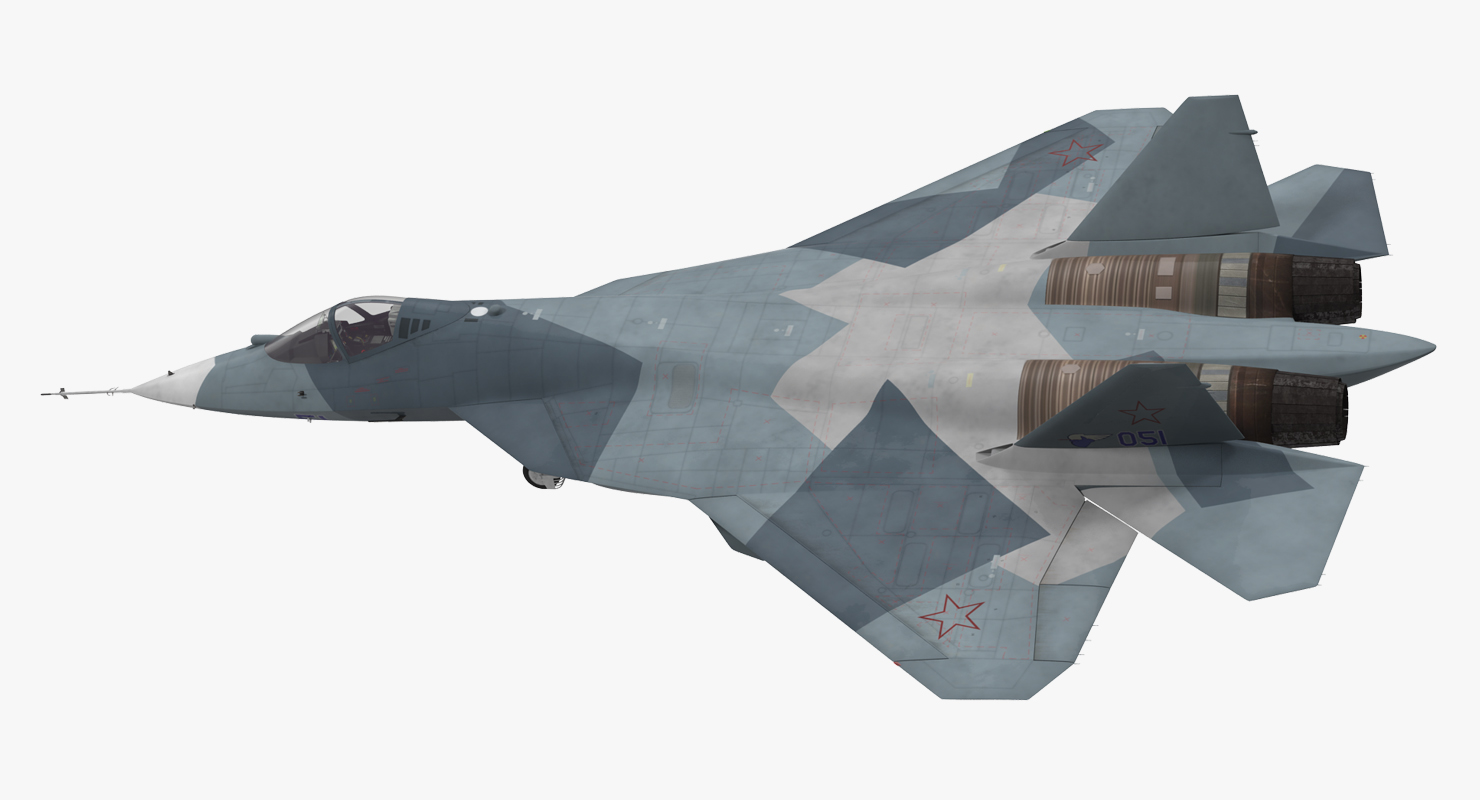 3D Sukhoi T 50 PAK FA model