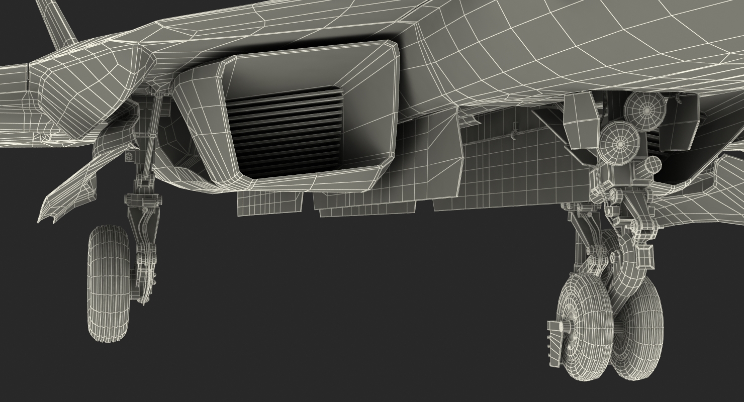 3D Sukhoi T 50 PAK FA model