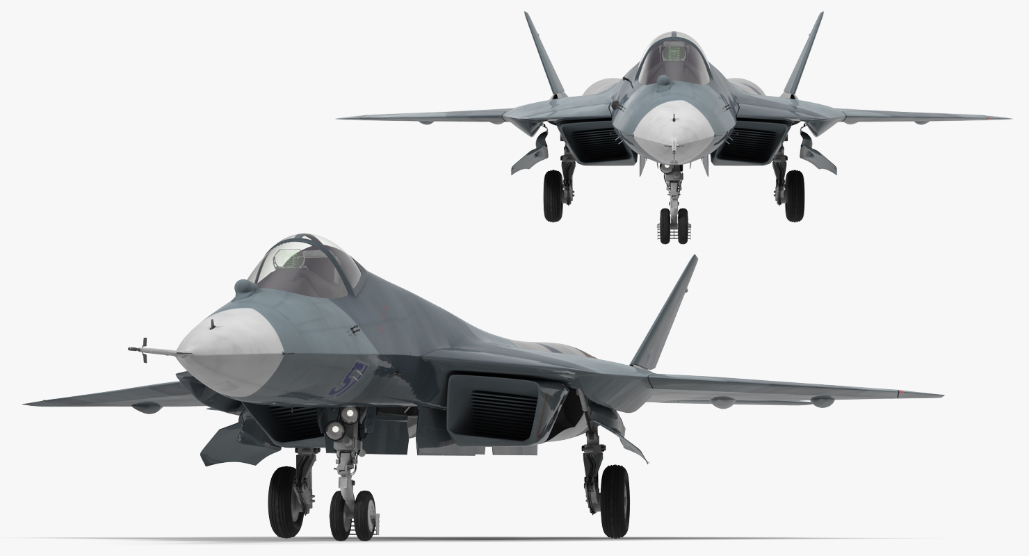3D Sukhoi T 50 PAK FA model