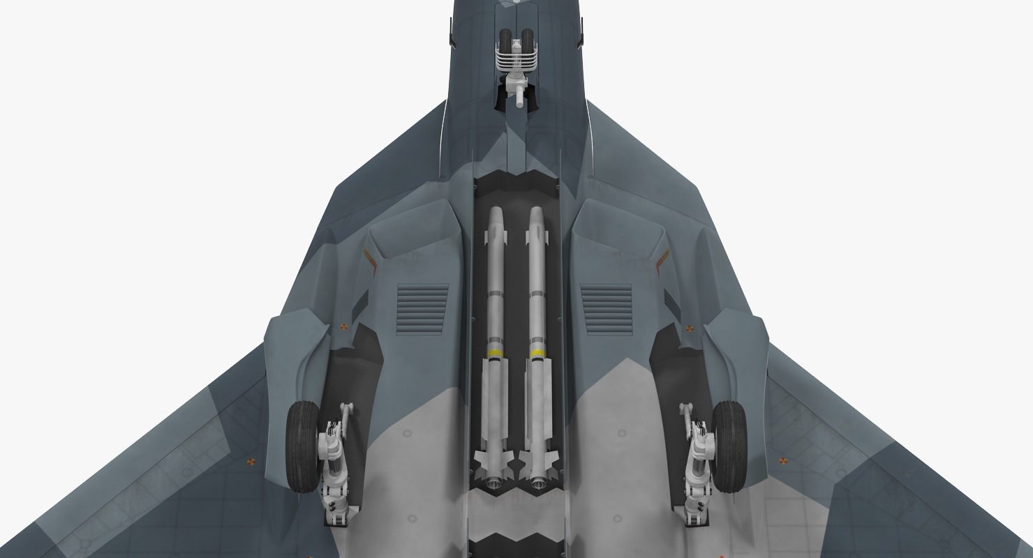 3D Sukhoi T 50 PAK FA model