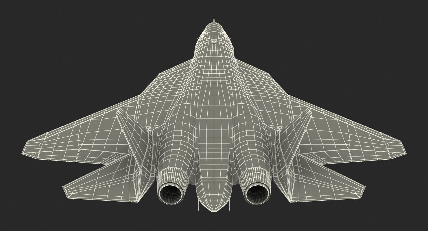 3D Sukhoi T 50 PAK FA model