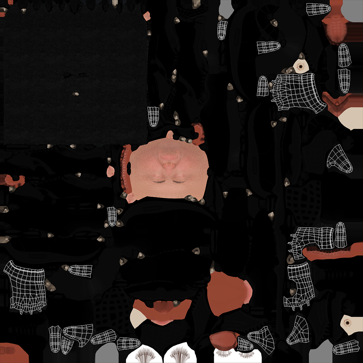 Black Gloves 3D