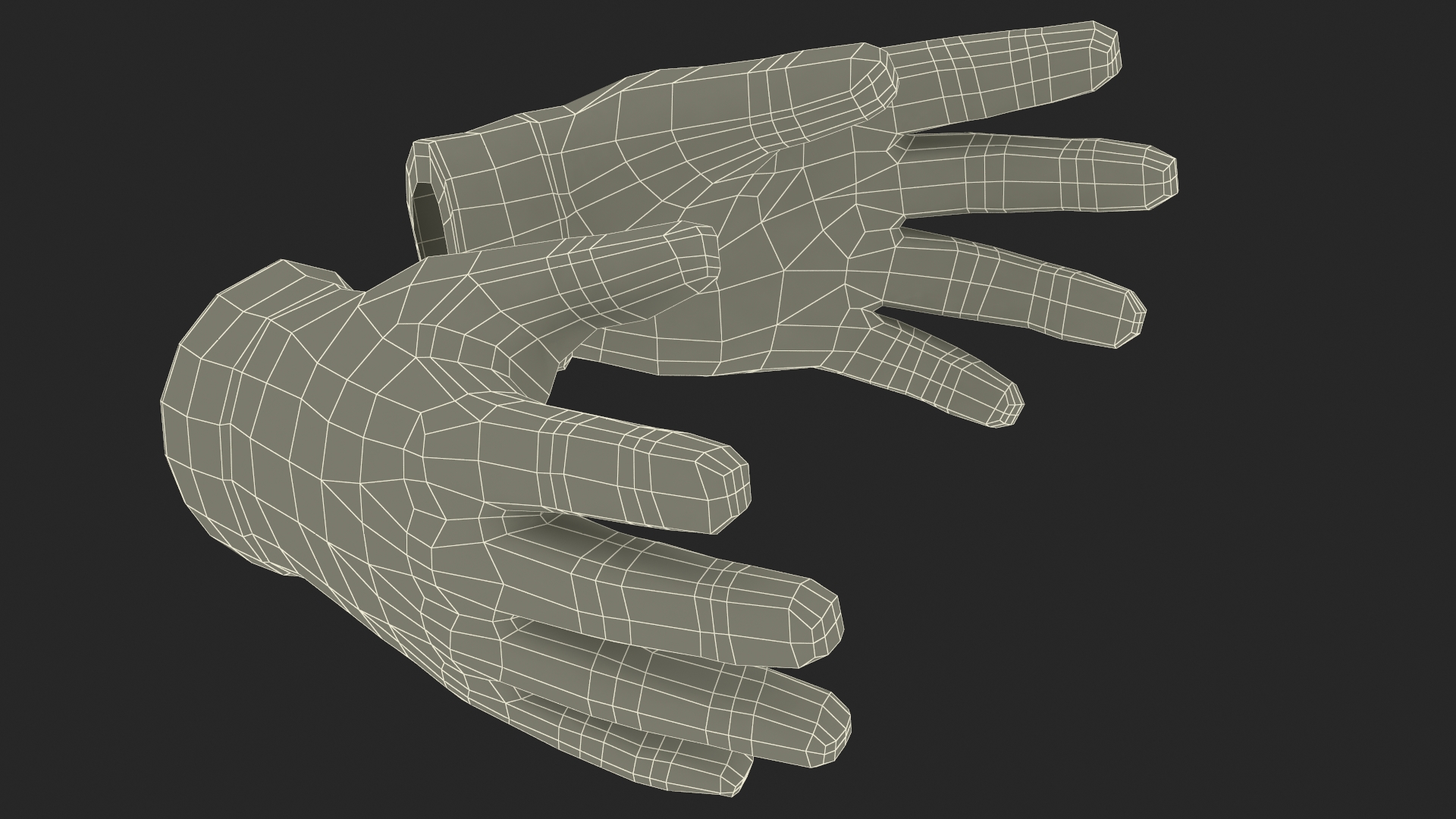 Black Gloves 3D