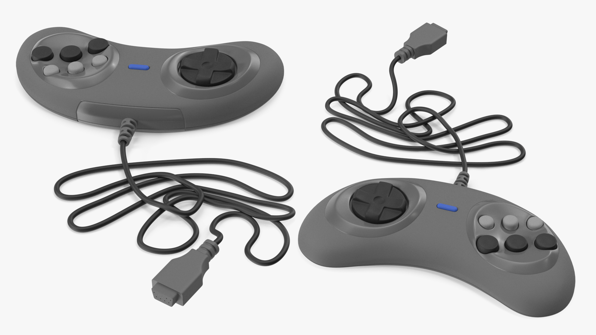 3D model Game Joystick for Console Grey