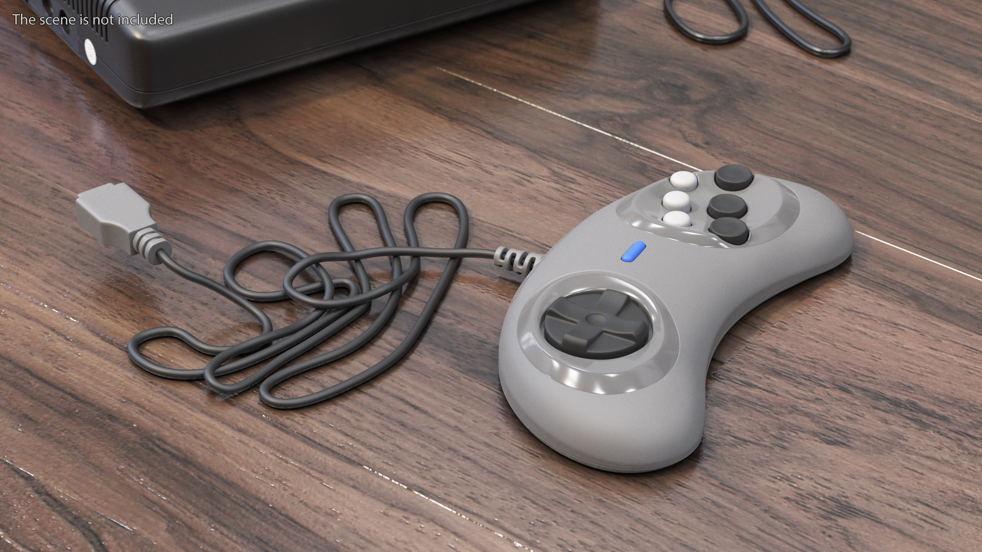 3D model Game Joystick for Console Grey