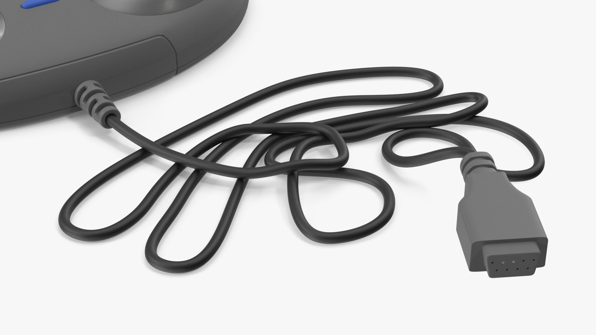 3D model Game Joystick for Console Grey