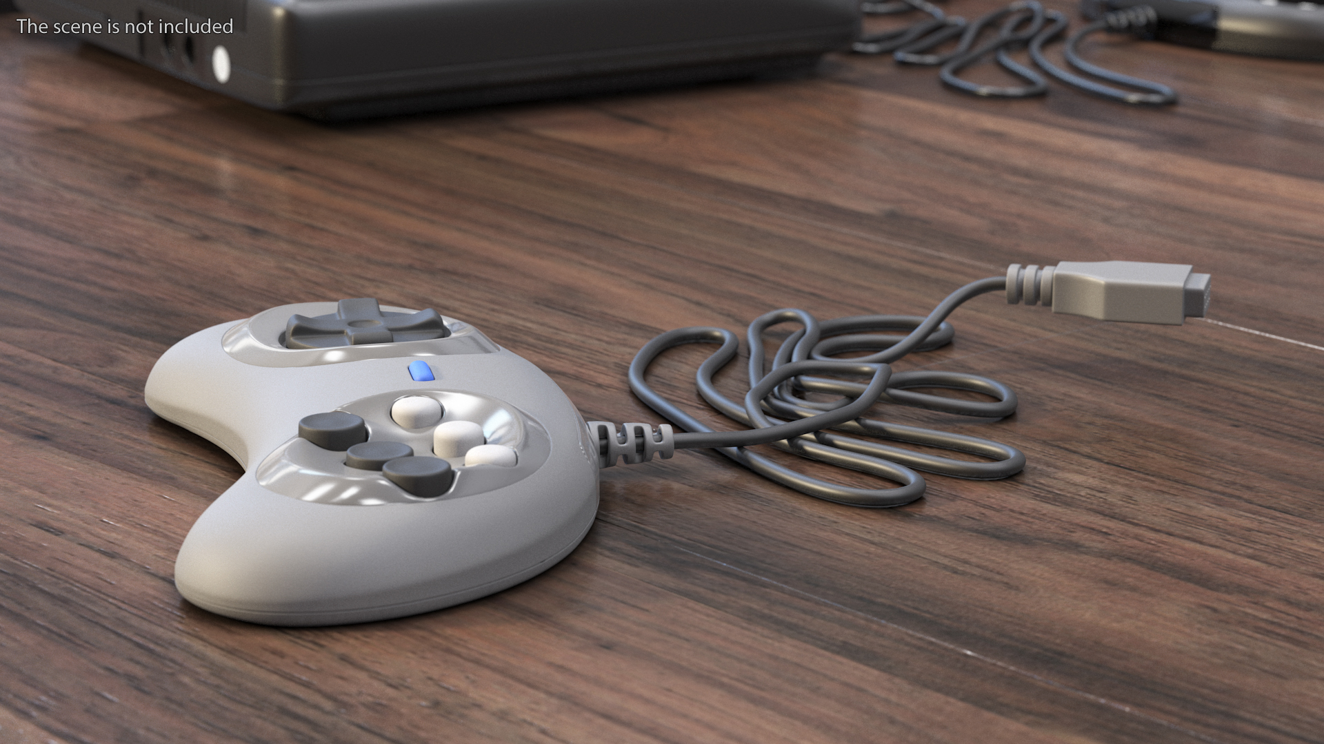 3D model Game Joystick for Console Grey