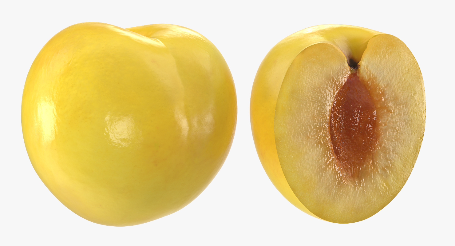 3D model Yellow Plum Set