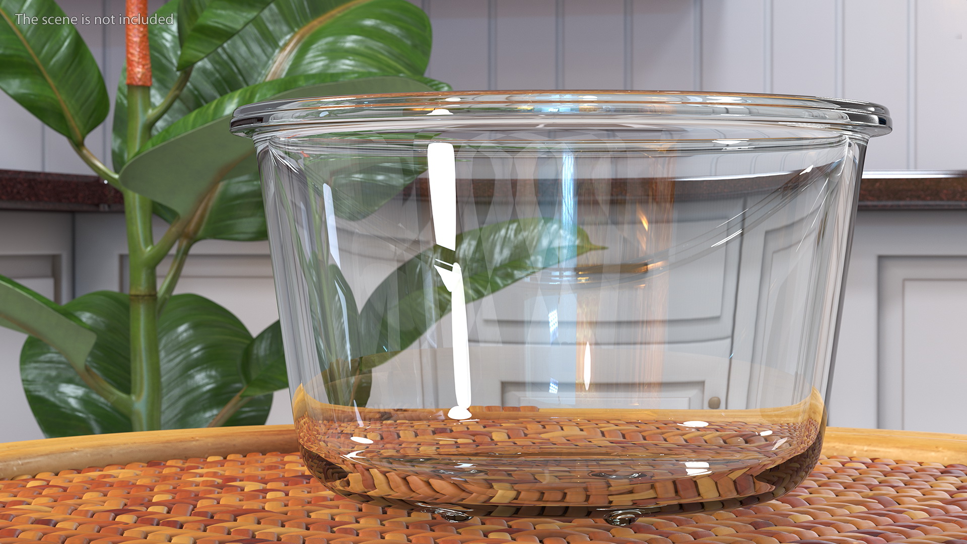 Glass Clip Lock Food Storage Container Set 3D