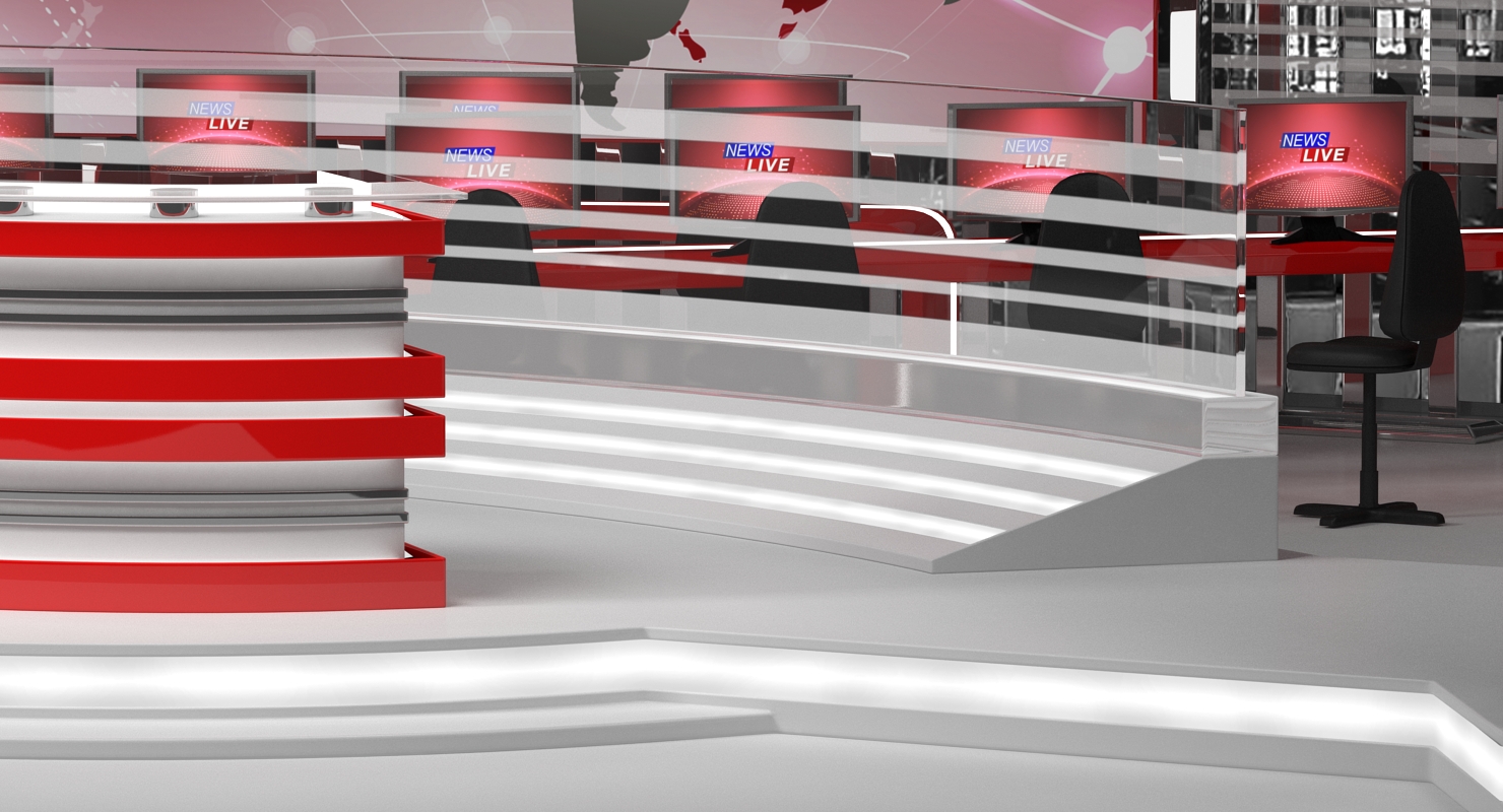 Big TV Studio Empty 3D model