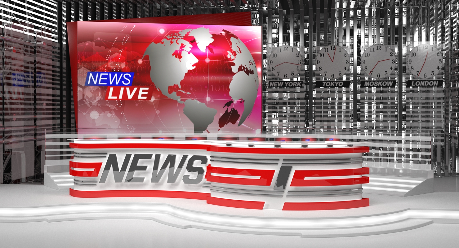 Big TV Studio Empty 3D model