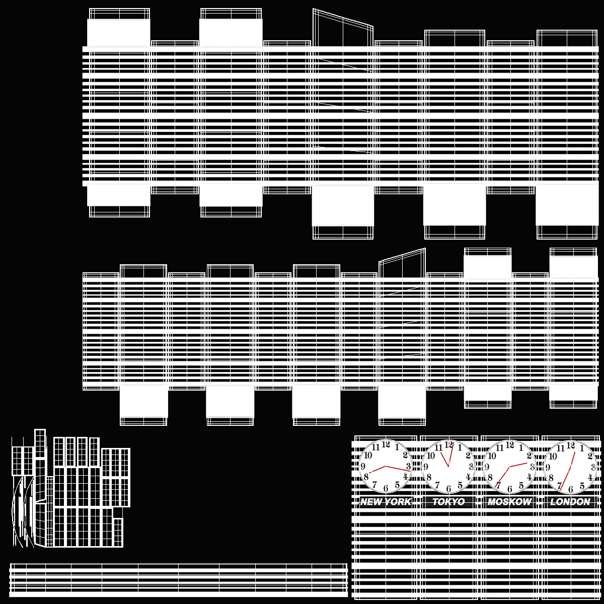 Big TV Studio Empty 3D model