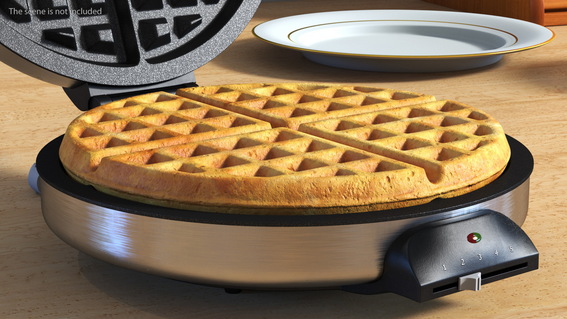 Round Waffle 3D