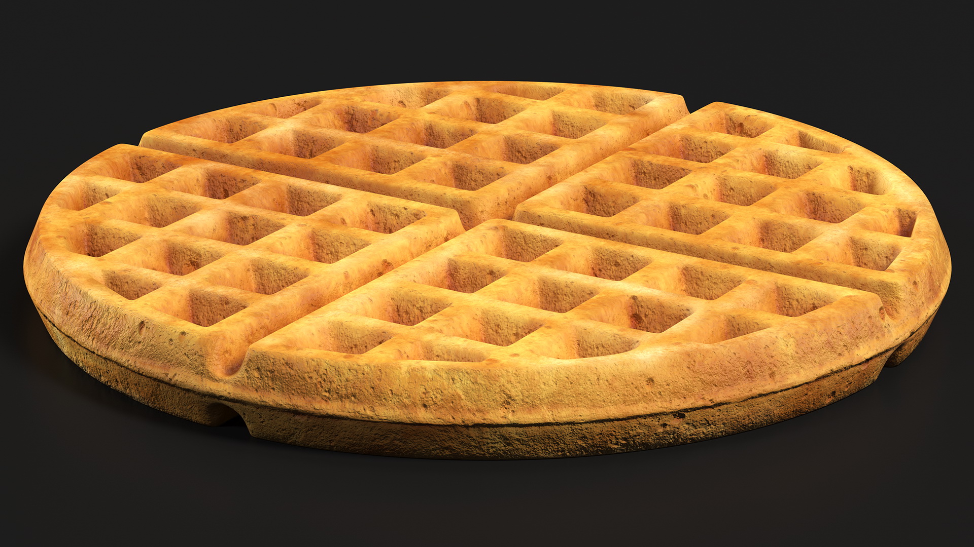 Round Waffle 3D