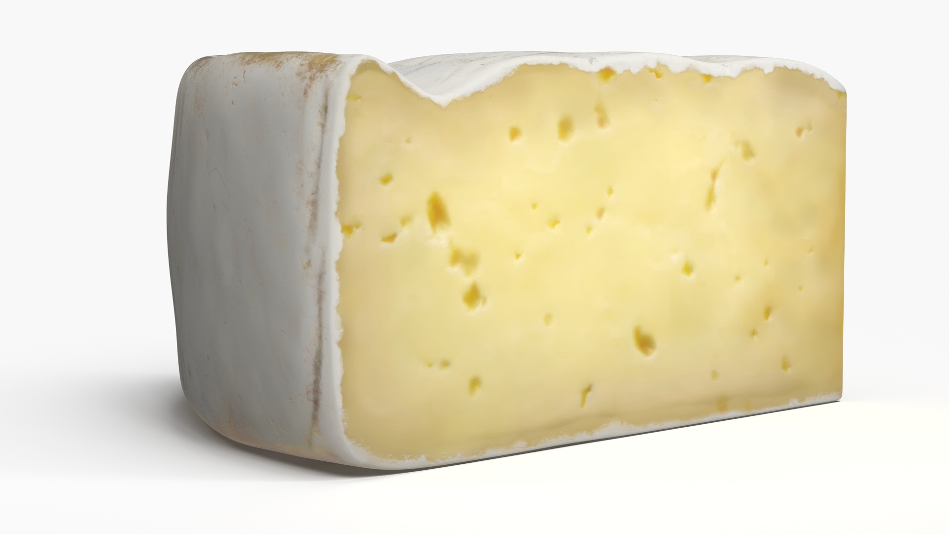 Brie Cheese Slice with Creamy Texture, view 3