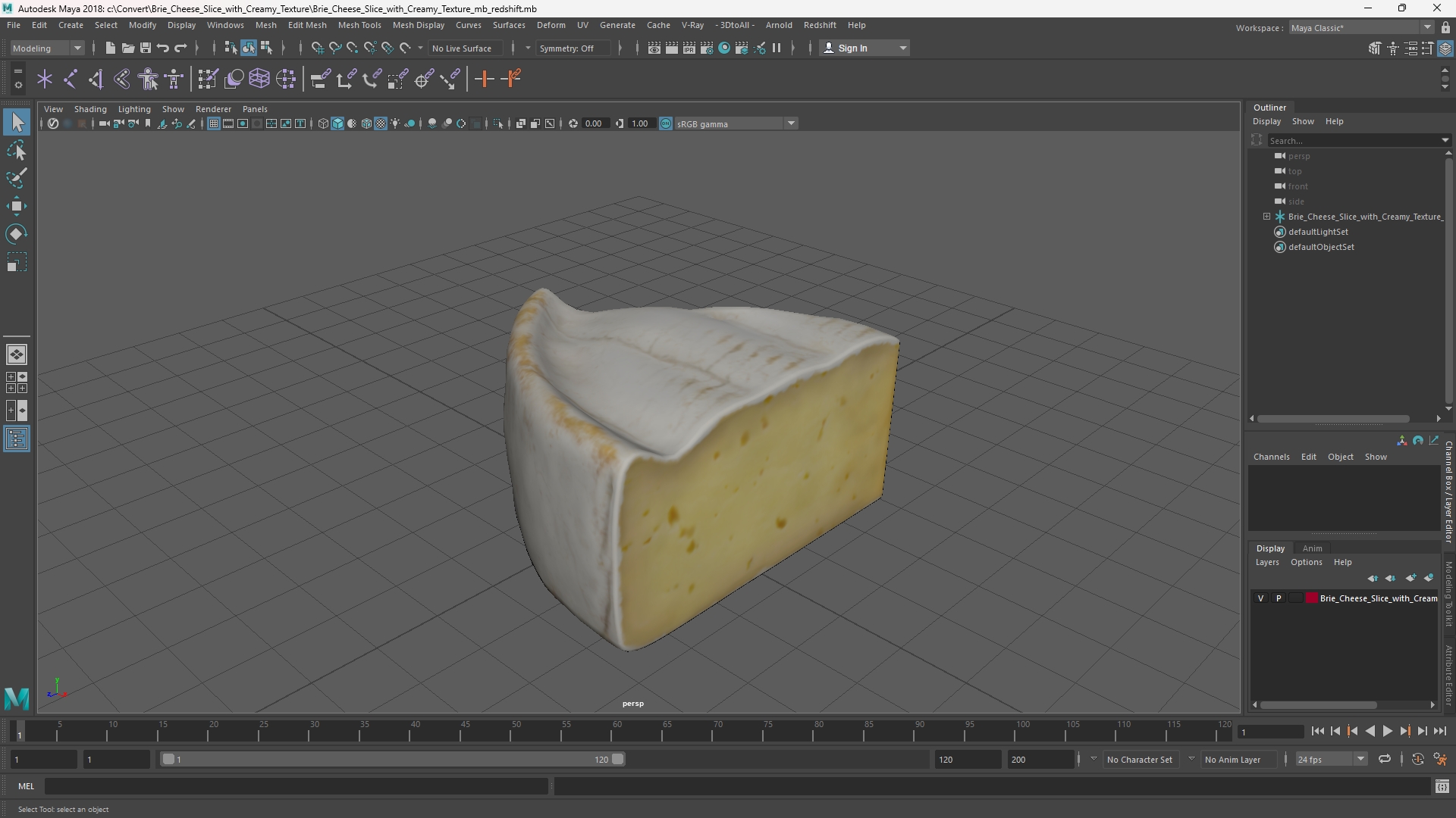 Brie Cheese Slice with Creamy Texture, view 10
