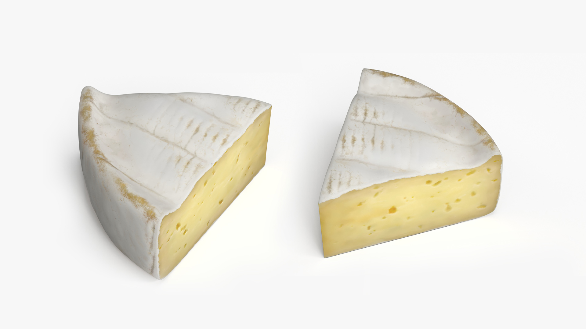 Brie Cheese Slice with Creamy Texture, view 4