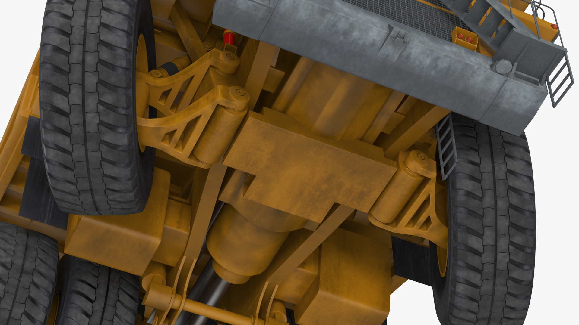 3D Mining Dump Truck Rigged for Cinema 4D model