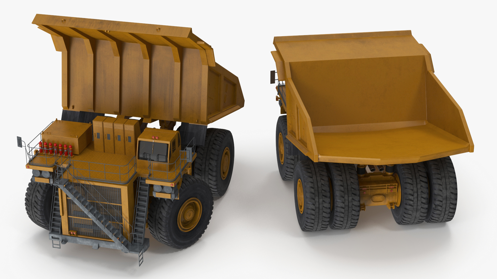 3D Mining Dump Truck Rigged for Cinema 4D model