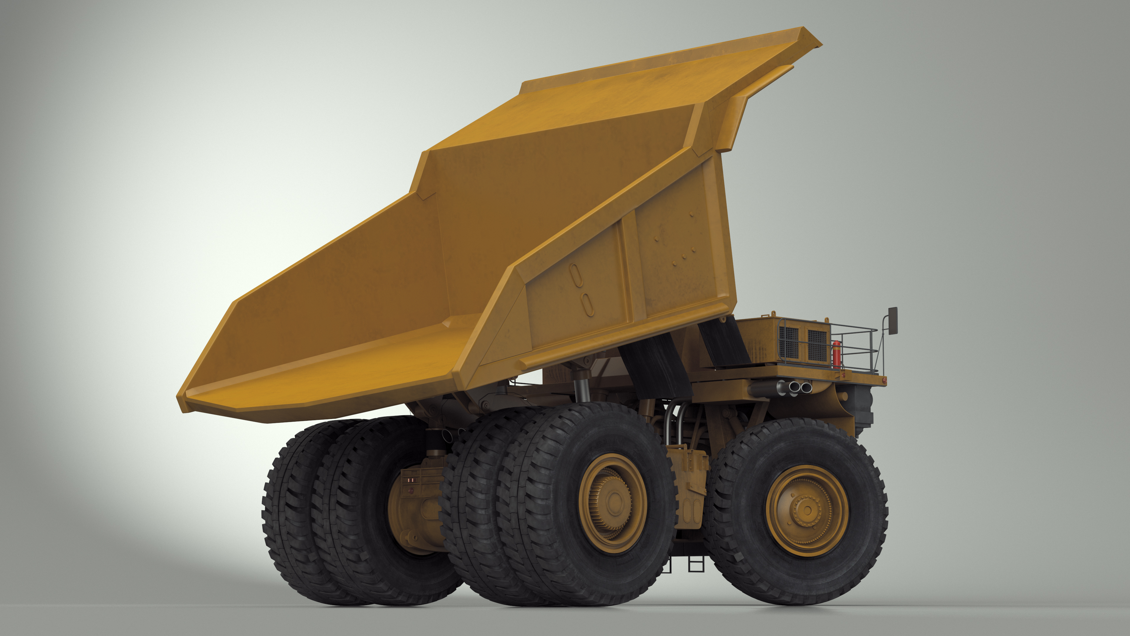 3D Mining Dump Truck Rigged for Cinema 4D model